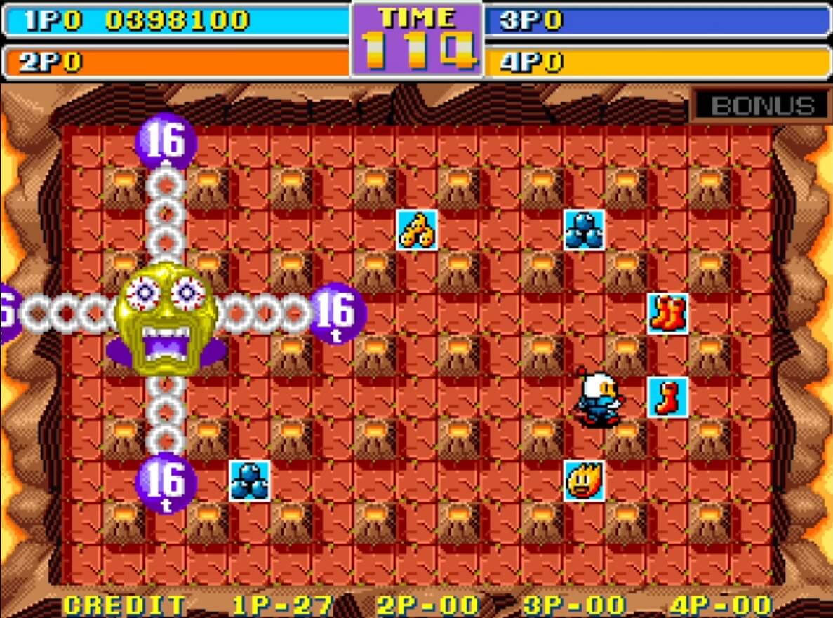 Bomber Man World - геймплей игры Arcade